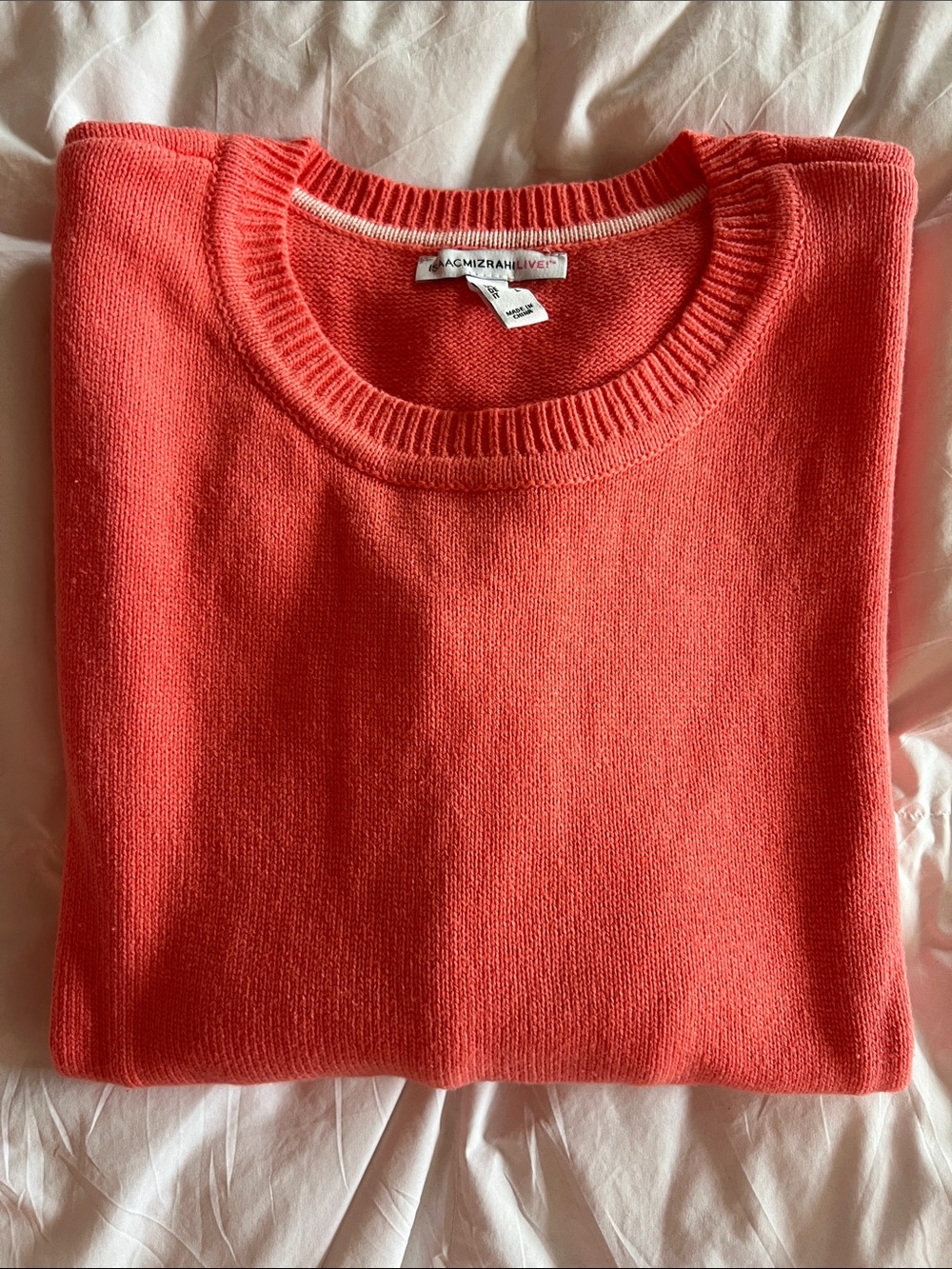Isaac Mizrahi Cotton Blend Sweater